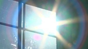 Sun through a window